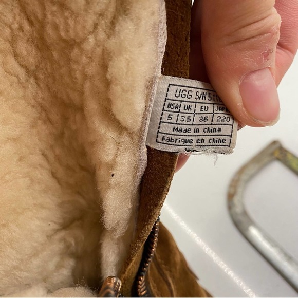 UGG Australia Suede Brown Tan Boots US 5 - Picture 8 of 9